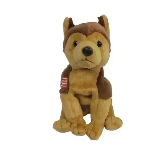 Beanie Baby Courage German Shepard NYPD First Responder Plush Dog TY NO TAG - Picture 1 of 4